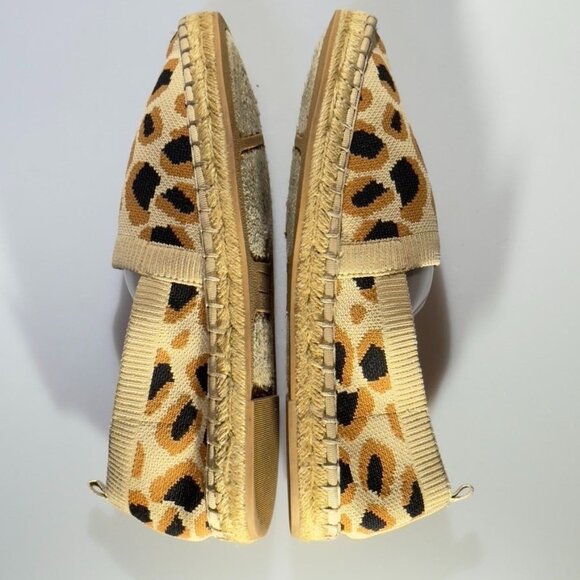 DELTAN Hensley Women's Leopard Print Espadrille Slip-On Shoes Textile Size 9M - Picture 7 of 11